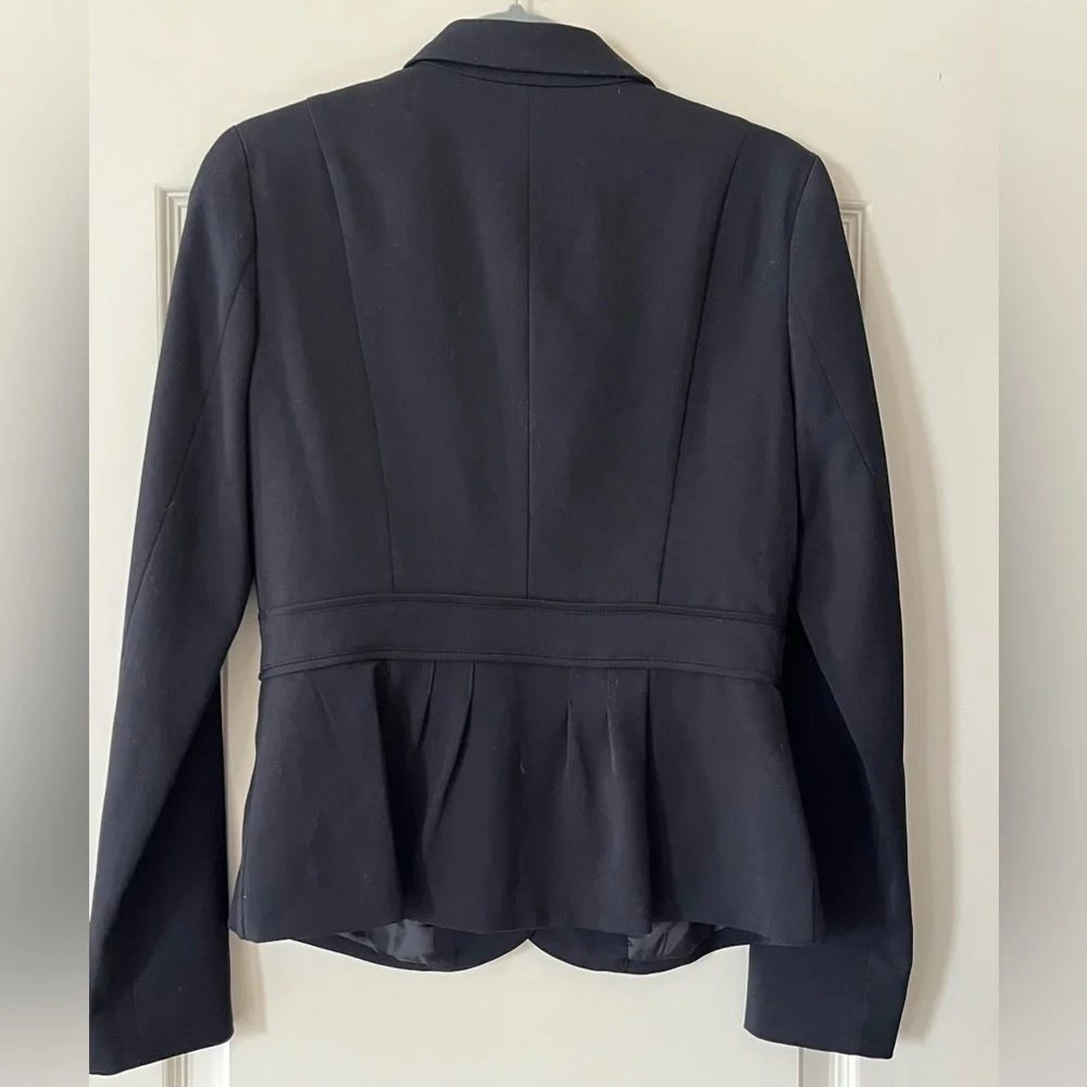 Elle Rich Black Tailored Blazer Jacket Women’s size 6 - Picture 3 of 14